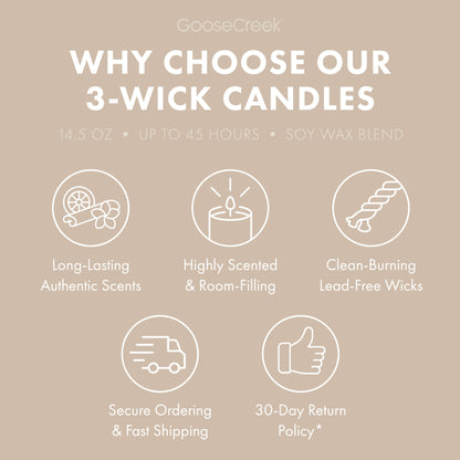 Pear & Vanilla Cream 3-Wick Candle